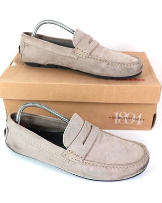MOCASSINO UOMO PELLE BEIGE BATA 43 USATO SCARPA CL