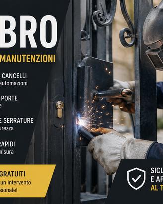 Riparazione porte, serrature e cancelli