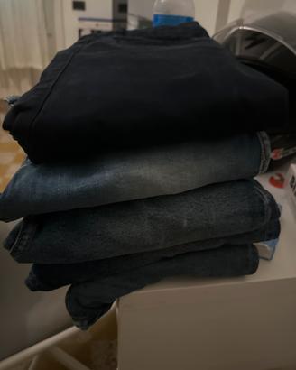 Lotto 5 jeans uomo zara h&m e tommy hilfiger tg s