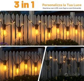  Luminosa Esterno Solare Giardino 20M 25+1