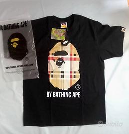 Maglietta bape nera nuova