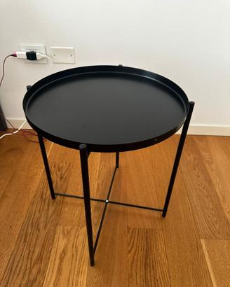Ikea - GLADOM Tavolino vassoio, nero,45x53 cm