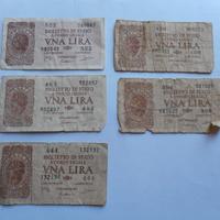 Banconote della Luogotenza: 1 e 2 lire