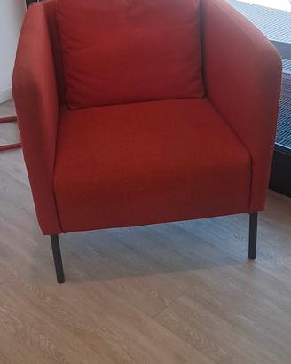 Poltrona Ekero Ikea Rossa