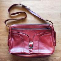 Borsa a cartella di pelle borgogna , Bucci