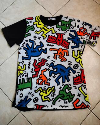 Maglietta maniche corte da uomo keith haring
