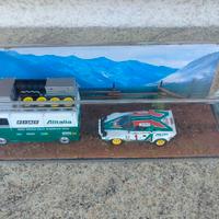 DIORAMA LANCIA RALLY ASSISTENZA STRADALE 1/43