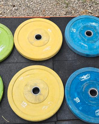 dischi bumper crossfit 
