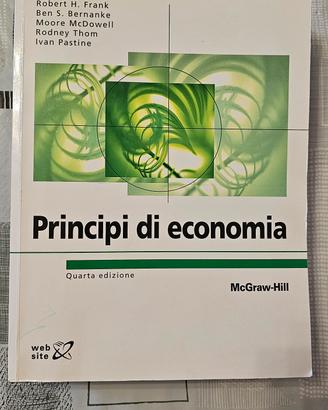 Principi di Economia McGraw Libro universitario