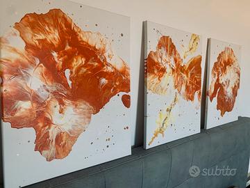 Trittico FlowArt-Opera originale-3x40x50