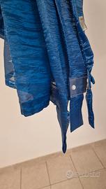 4 Tende blu con magneti arancioni 1,4 x 3,3 metri