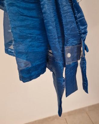 4 Tende blu con magneti arancioni 1,4 x 3,3 metri