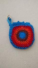 Porta auricolari lavorazione uncinetto