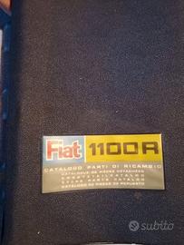 Manuale tecnico officina ricambi FIAT 1100 R