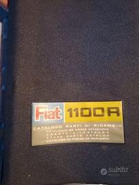 Manuale tecnico officina ricambi FIAT 1100 R