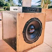 subwoofer Orion + amplificatore + box calcolato