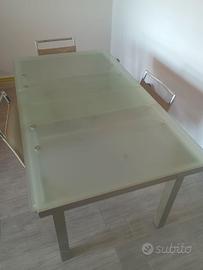 tavolo cristallo temperato