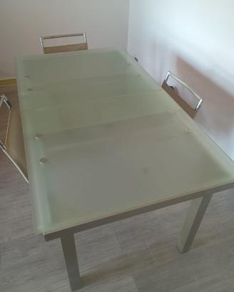 tavolo cristallo temperato