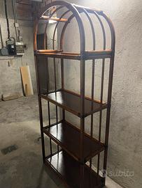 Libreria in bambù-vimini