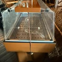 Vetrina refrigerata espositiva in legno angelo po