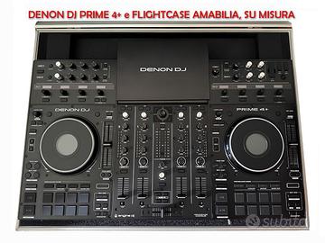 DENON DJ Prime 4+ e Flight Case su misura Amabilia