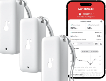 SwitchBot Termometro igrometro per interni ed este