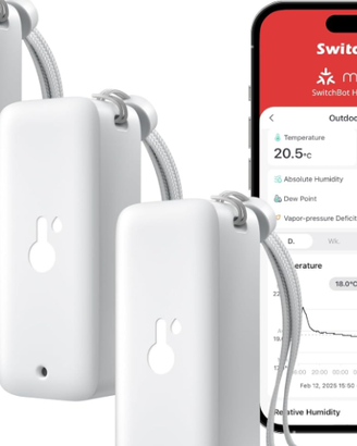 SwitchBot Termometro igrometro per interni ed este