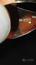 Anello d'oro giallo e bianco 