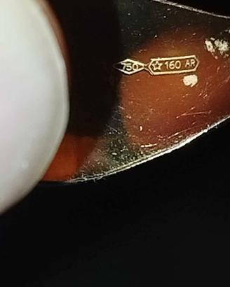 Anello d'oro giallo e bianco 