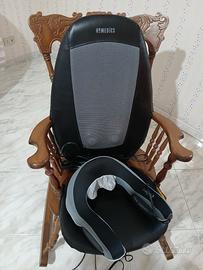 sedile massaggiante e massaggiatore cervicale