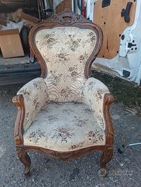 2 poltrone stile barocco 