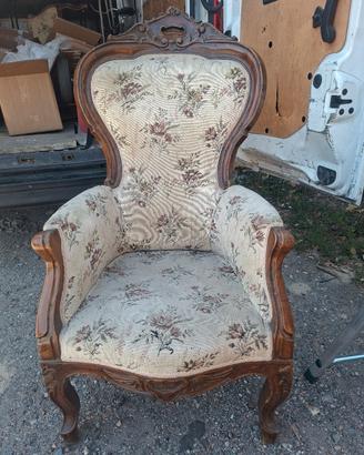 2 poltrone stile barocco 