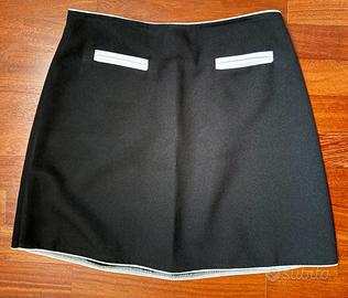 Gonna nera e bianca mini gonna estiva