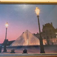 Puzzle Museo del Louvre con cornice 104x74