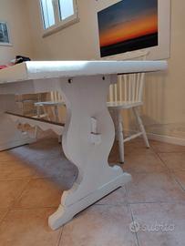 Tavolo Fratino in legno massello 190x80