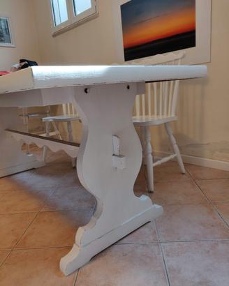 Tavolo Fratino in legno massello 190x80