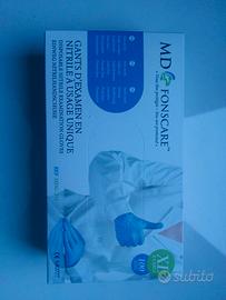 Guanti in lattice blu senza polvere monouso