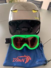 Casco sci bambino Decathlon taglia M con maschera