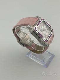 Cartier Santos 100 Xl diamanti e smeraldi ref.2656
