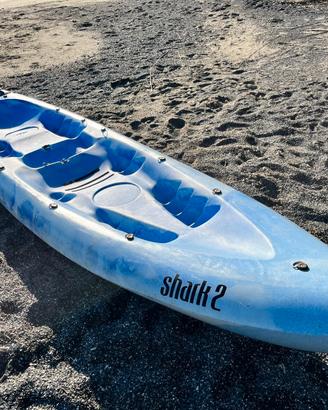 Kayak doppio con sedile pagaie e giubbotti
