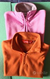 Nr. 2 giacche in pile bambina taglia 6 anni