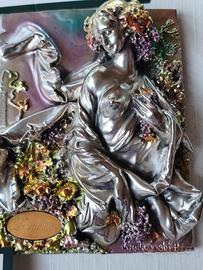 Quadro Argento WENK 40x40 in Radica - NUOVO con Sc