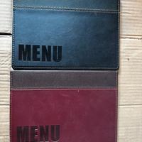 Porta menu in pelle