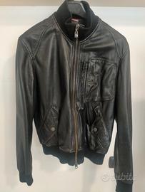 Bomber in pelle uomo Armani 