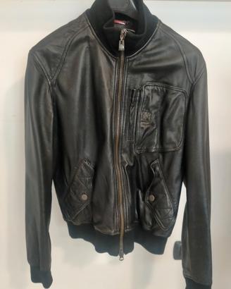 Bomber in pelle uomo Armani 