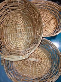 Ceste in vimini set 3 pz