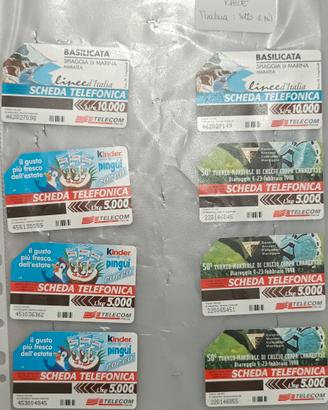 lotto 14 schede telefoniche rarissime 