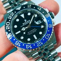 Rolex Gmt Batgirl jubilee 126710BLNR like new full