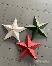 Stelle tricolore in latta