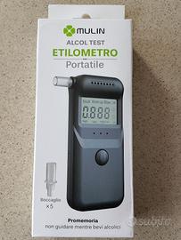 Etilometro portatile, con beccucci di ricambio